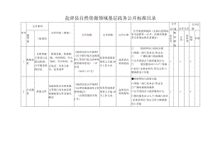 盐津县自然资源领域基层政务公开标准目录.docx