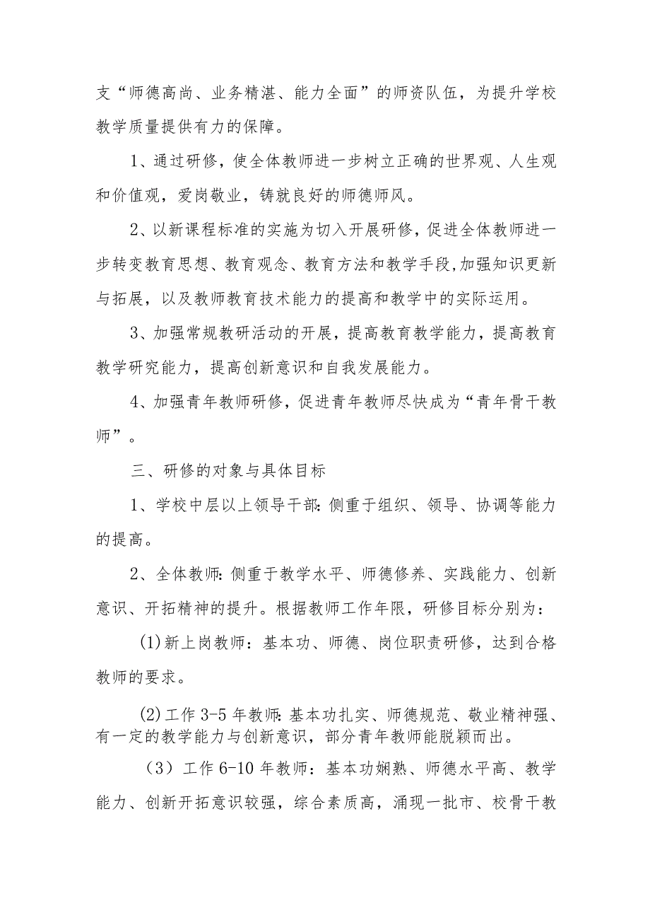 XX小学校本研修五年规划.docx_第2页