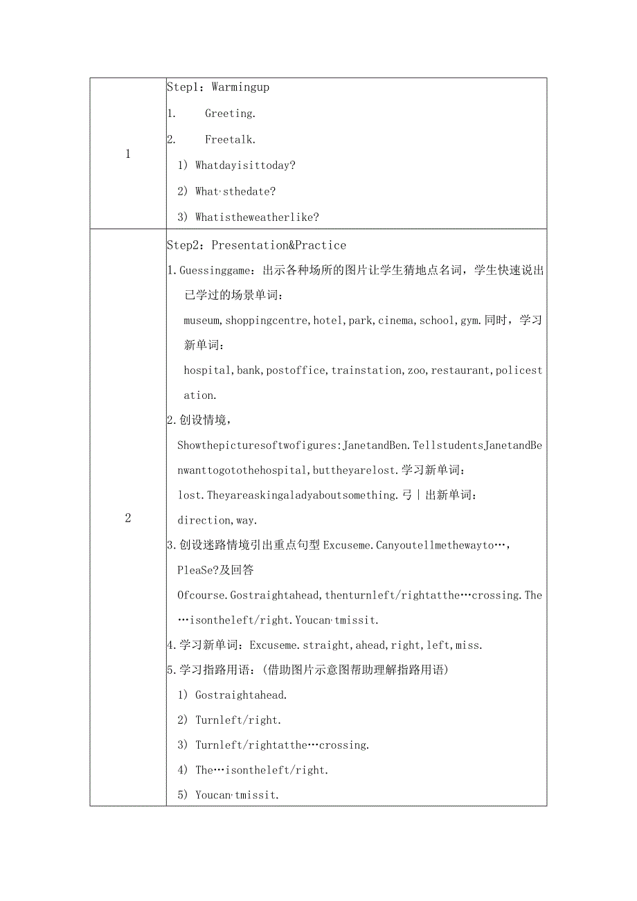 《Unit 11 Can you tell me the way 》教学设计.docx_第2页