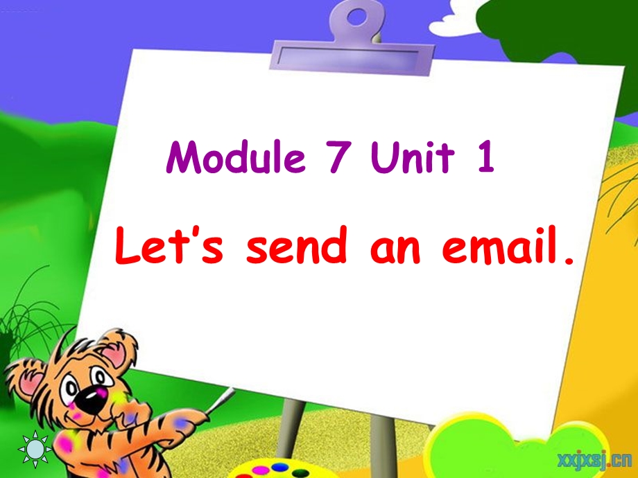 外研版(三级起点)小学英语五级下册Module 7 Unit 1 Let's send an email课件.ppt_第1页