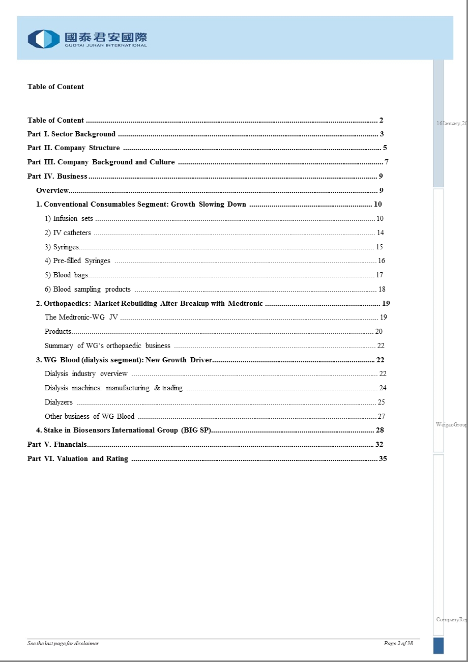 WEIGAOGROUP(01066HK)：VALUATIONSTILLNOTSUPPORTEDSLOWINGGROWTHINITIATEWITH“SELL”0116.ppt_第2页