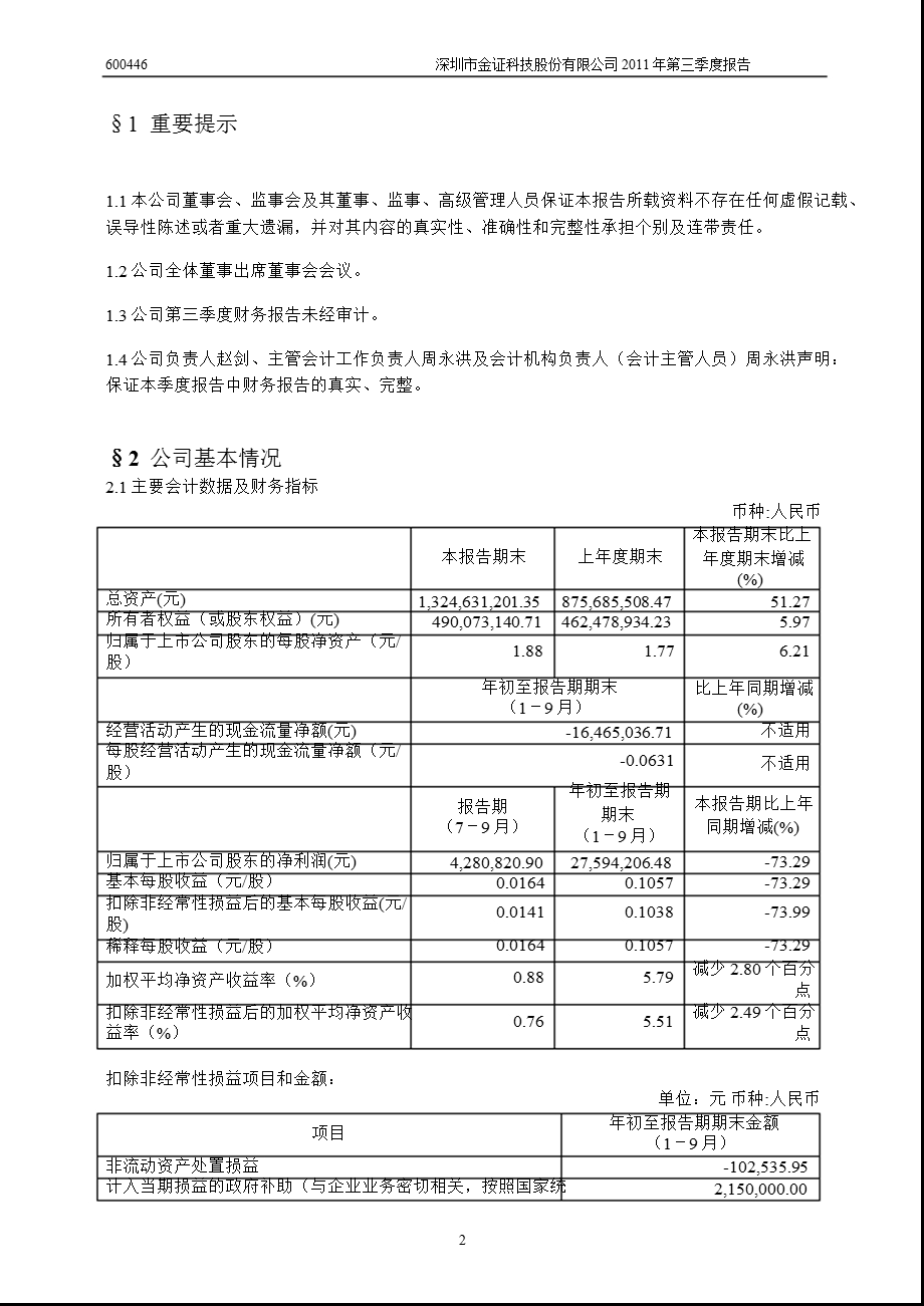 600446金证股份第三季度季报.ppt_第3页