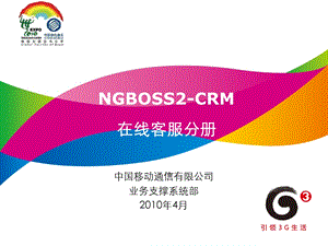 NGBOSS2CRM在线客服分册.ppt