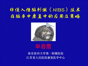 非侵入性脑刺激(NIBS)技术在脑卒中康复中的应课件.ppt