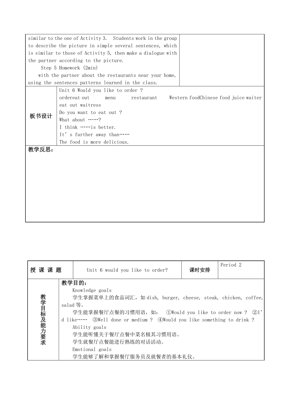 中职英语 基础模块1 unit 6.doc_第3页