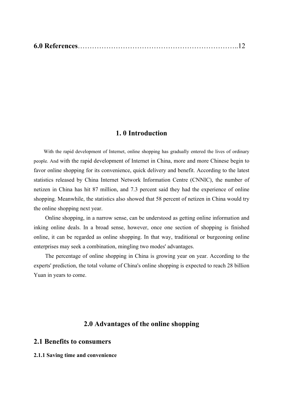 The Characteristics of Online Shopping网上购物的特点.doc_第3页
