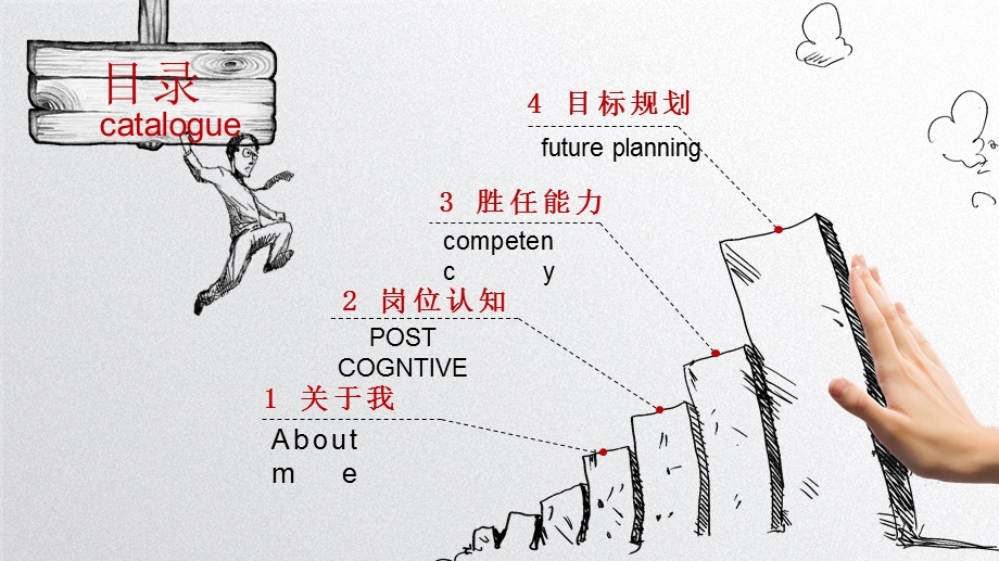 手绘个性化求职简历个人简历PPT模板课件.pptx_第2页