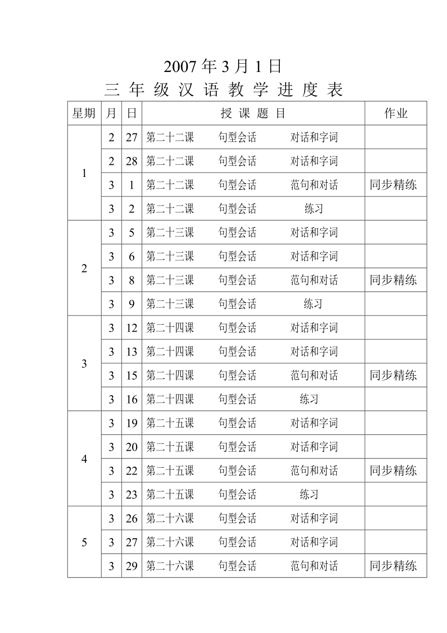 小学三级下学期汉语教案集.doc_第2页