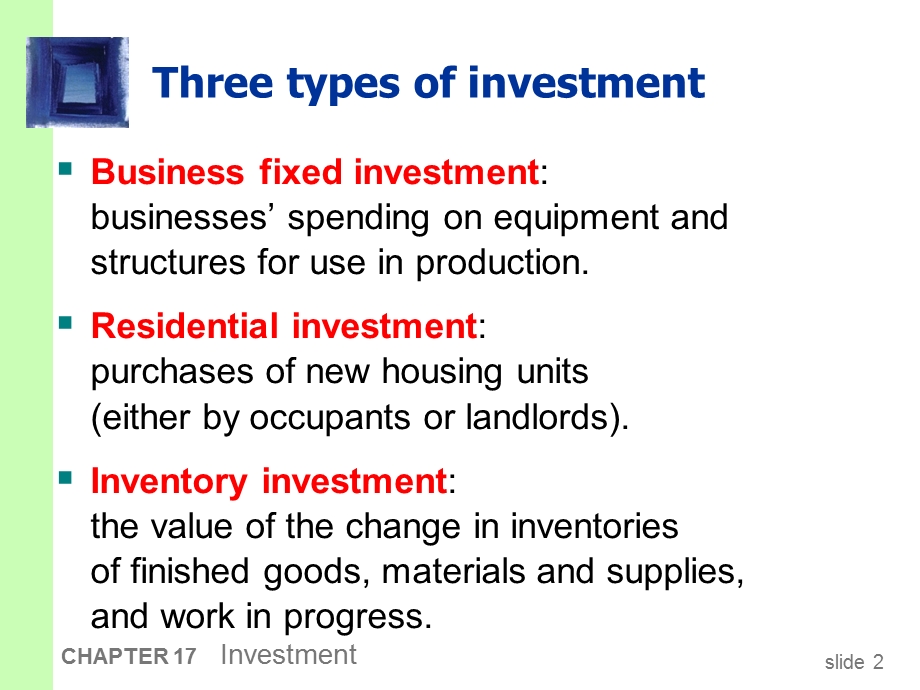 英文教学课件PPT Investment投资.ppt_第3页