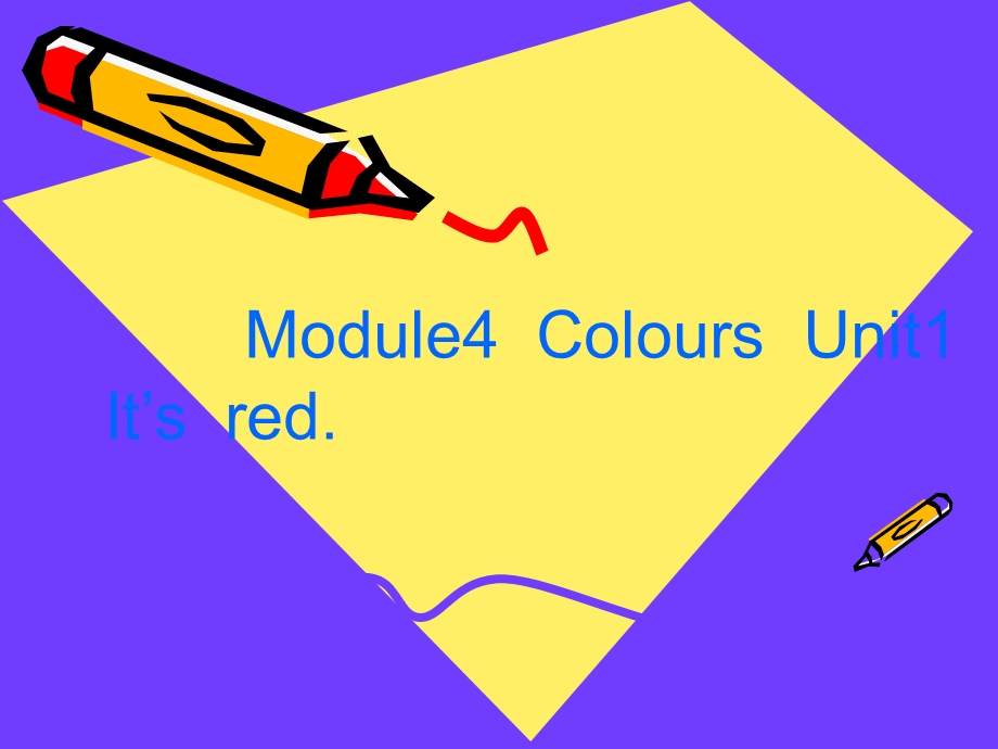 外研版小学英语三级上册Module4 Colours Unit1 It’s red课件.ppt_第3页