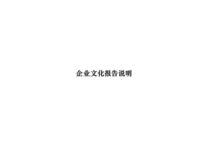 企业文化报告说明.ppt