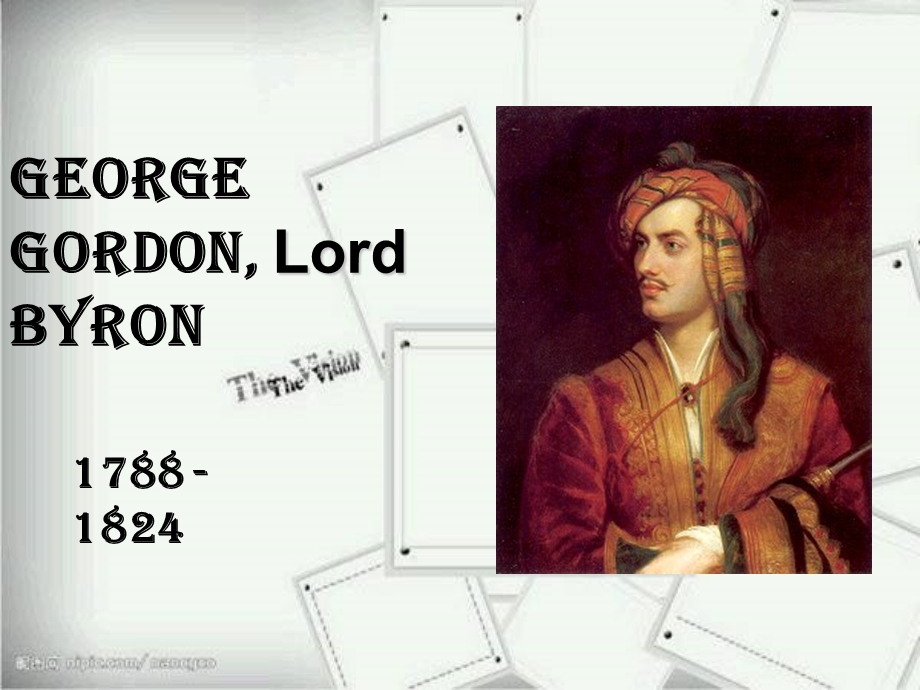 英国文学GEORGE GORDON RON.ppt_第1页