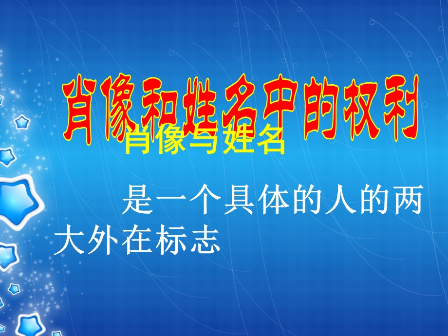 人教版初中思想品德八级下册课件《肖像和姓名中的权利》 .ppt_第3页