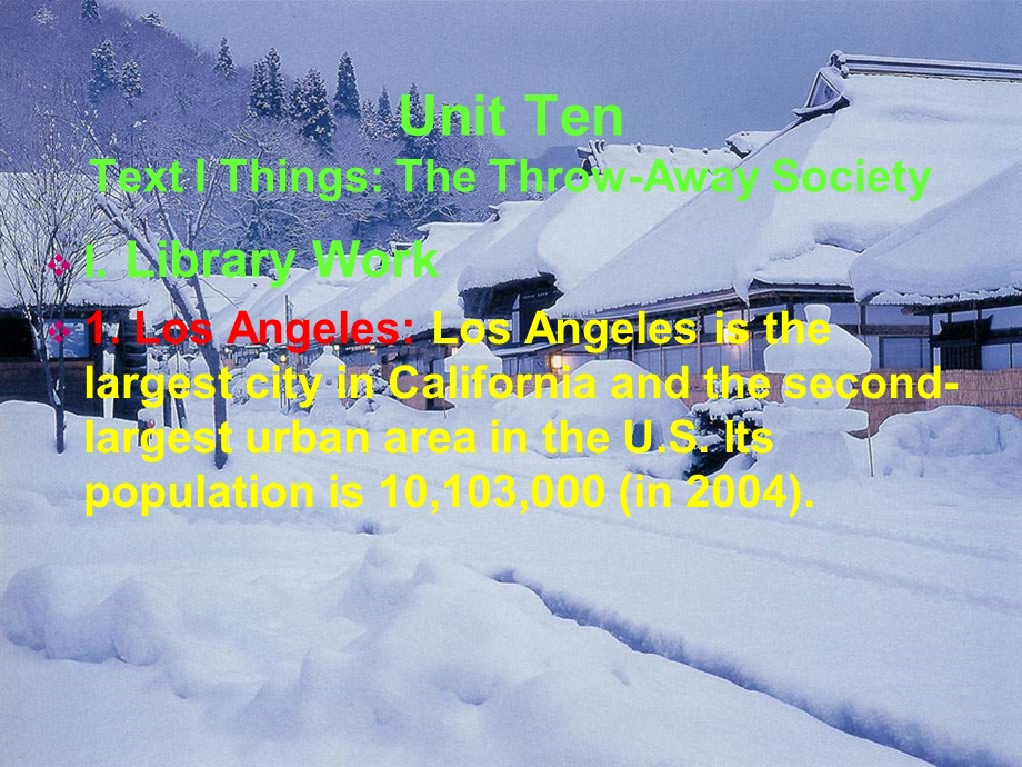 【外语课件】Unit Ten Things The ThrowAway Society.ppt_第1页