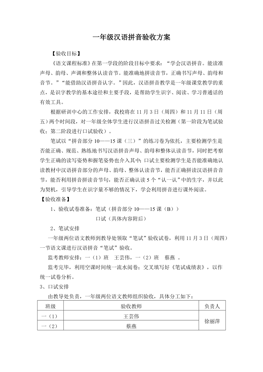 一级汉语拼音验收方案5.doc_第1页