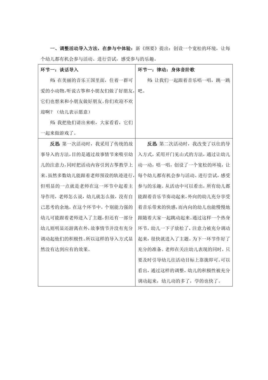 体验特色课程的独特魅力感受常态教学的深远价值——以古筝活动《五个宝宝爬楼梯》为例.doc_第2页