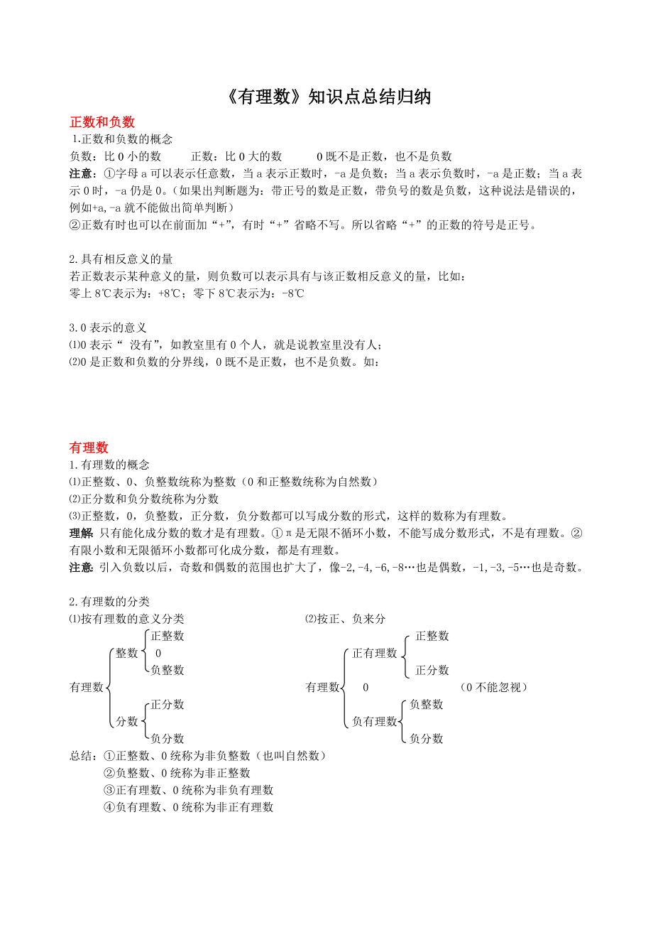 苏教版七级上册数学知识点整理.doc_第1页