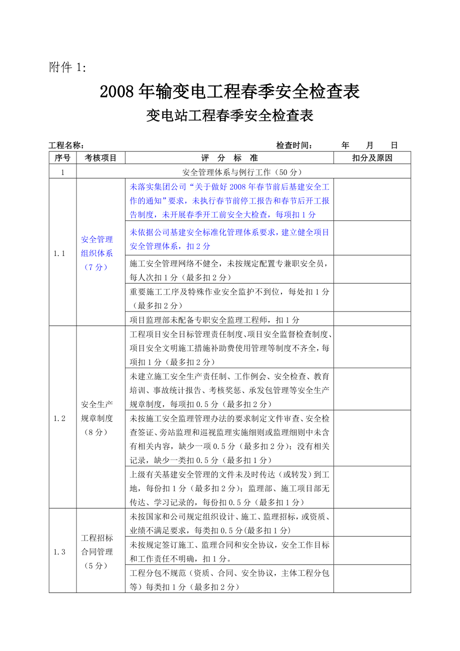 电力公司基建季安全大检查方案.doc_第3页