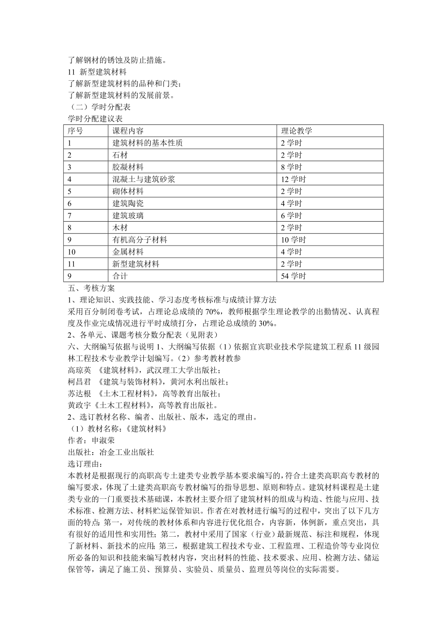 [修订]建筑材料教学大纲.doc_第3页