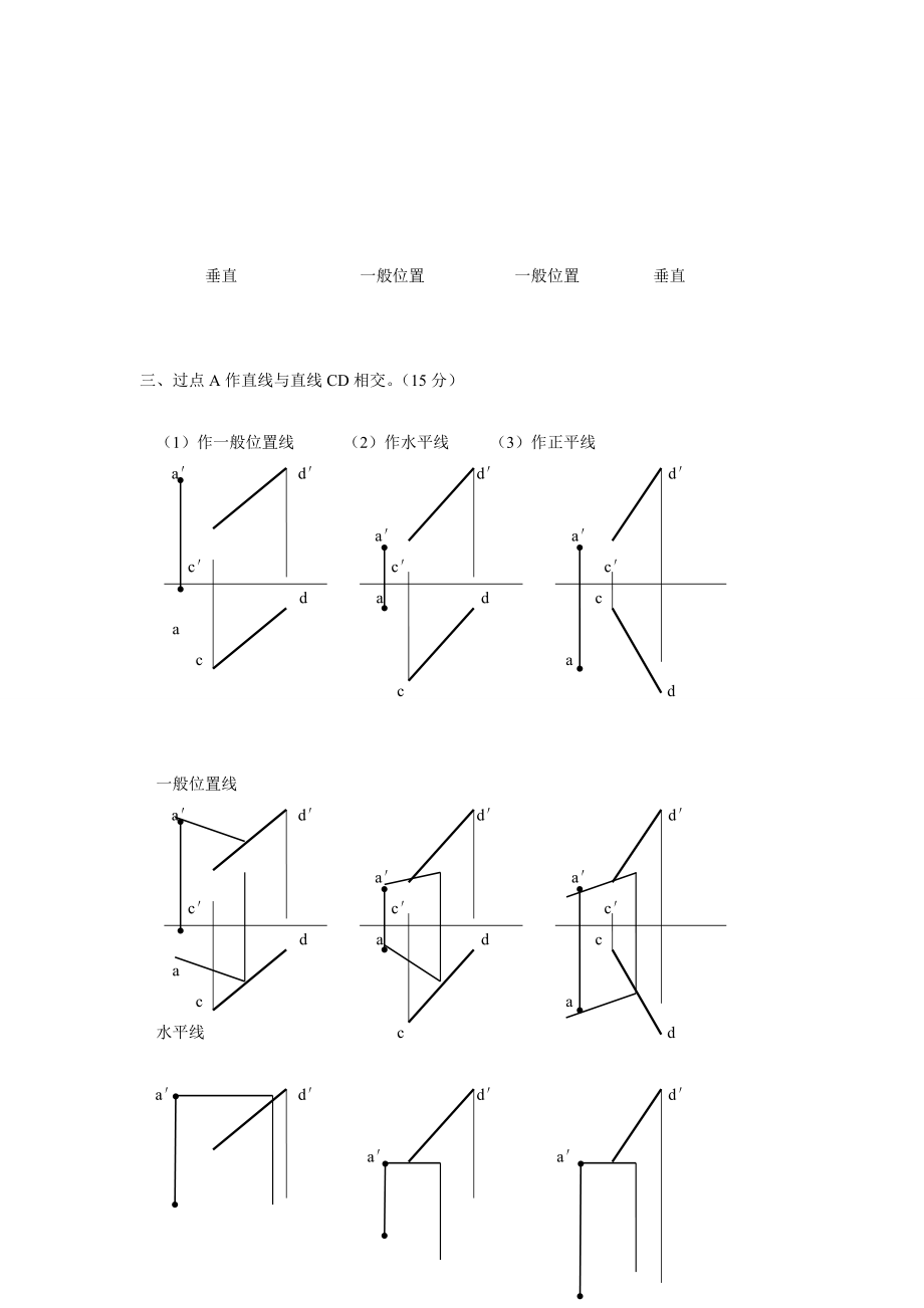 郑州大学现代远程教育《建筑制图》[试题].doc_第2页