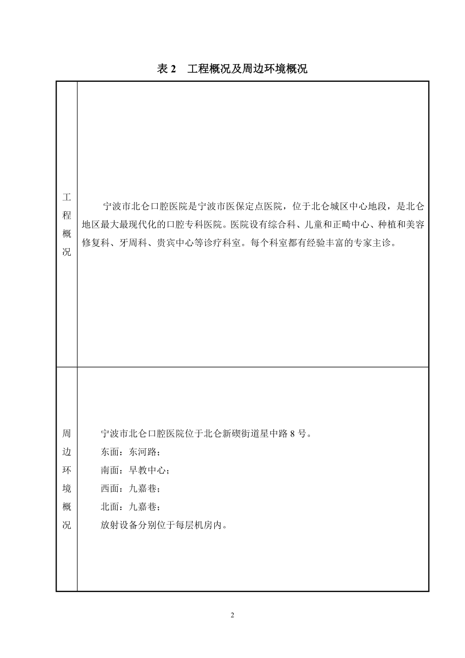 环境影响评价报告全本公示简介：1X射线机建设项目北仑新碶街道星中路8号宁波市北仑口腔医院3月17日附件930.doc_第3页