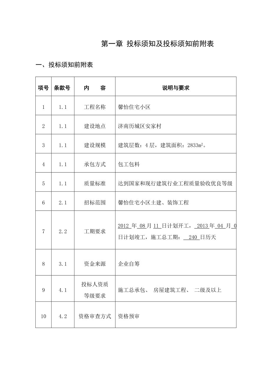 某住宅小区招标设计课程设计.doc_第2页