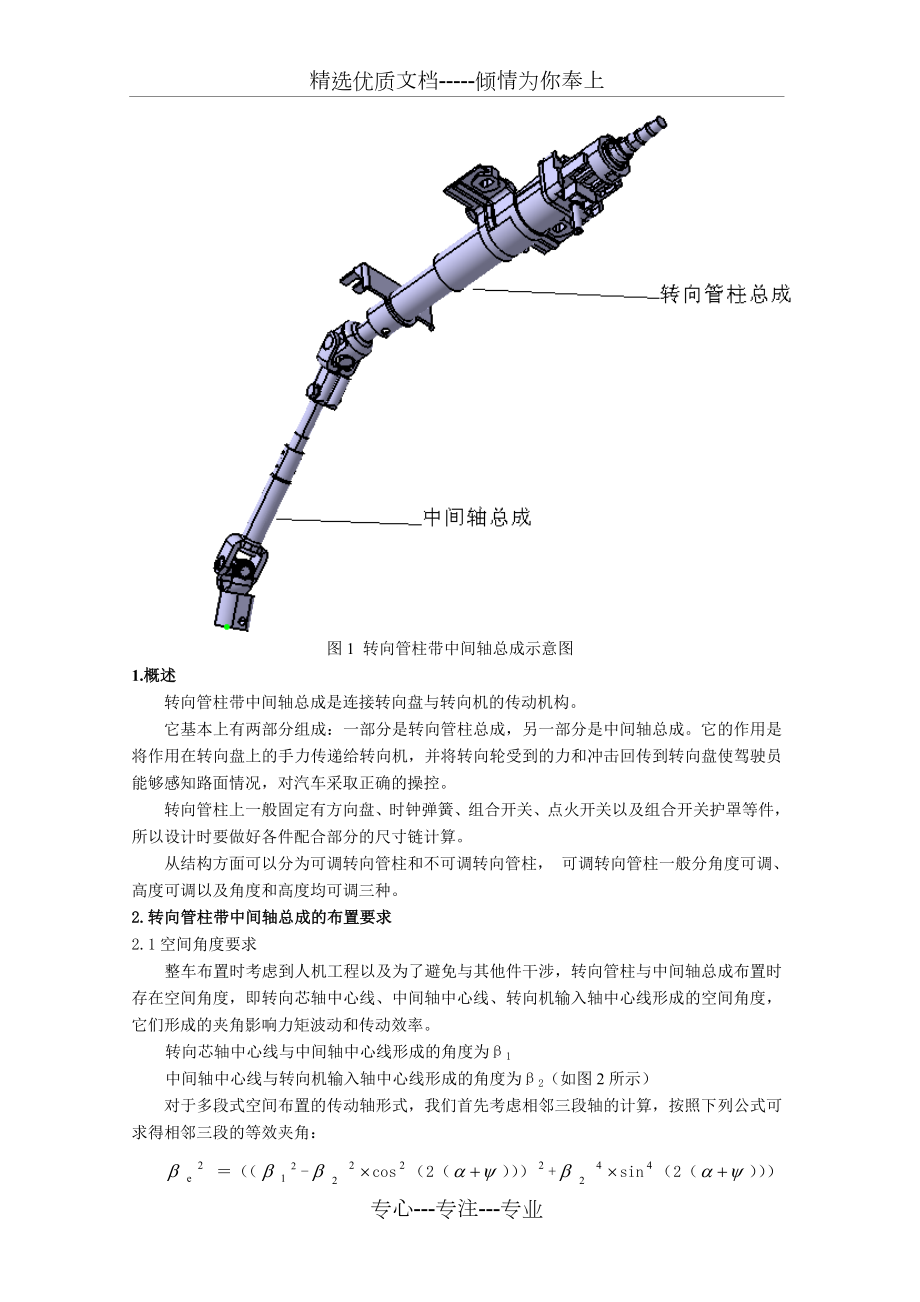 转向管柱带中间轴总成设计指南.doc_第2页