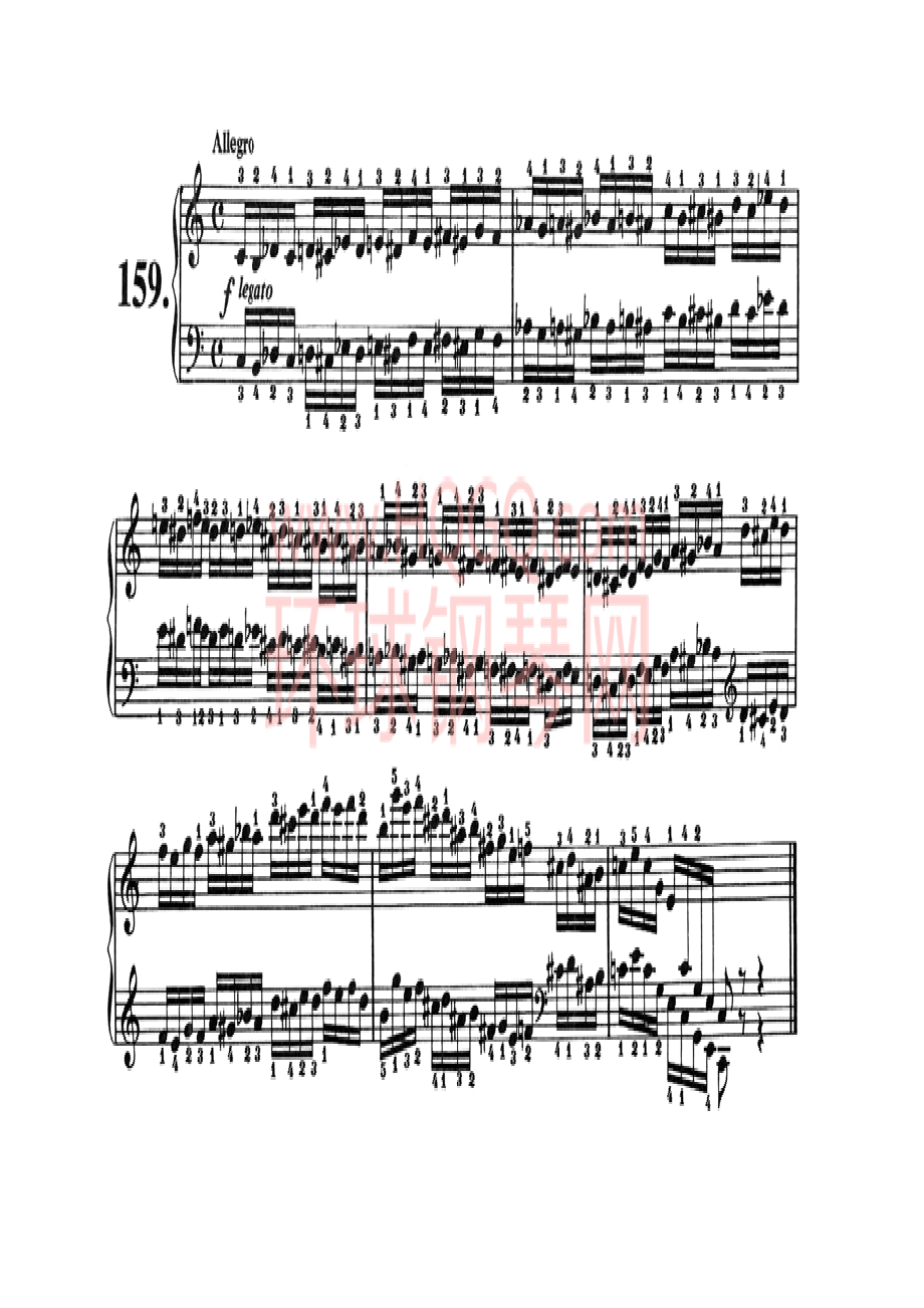 车尔尼821钢琴八小节练习曲160首 钢琴谱_159.docx_第1页