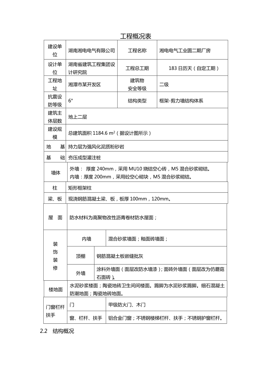 湘电电气工业圆二期厂房施工组织设计.doc_第2页