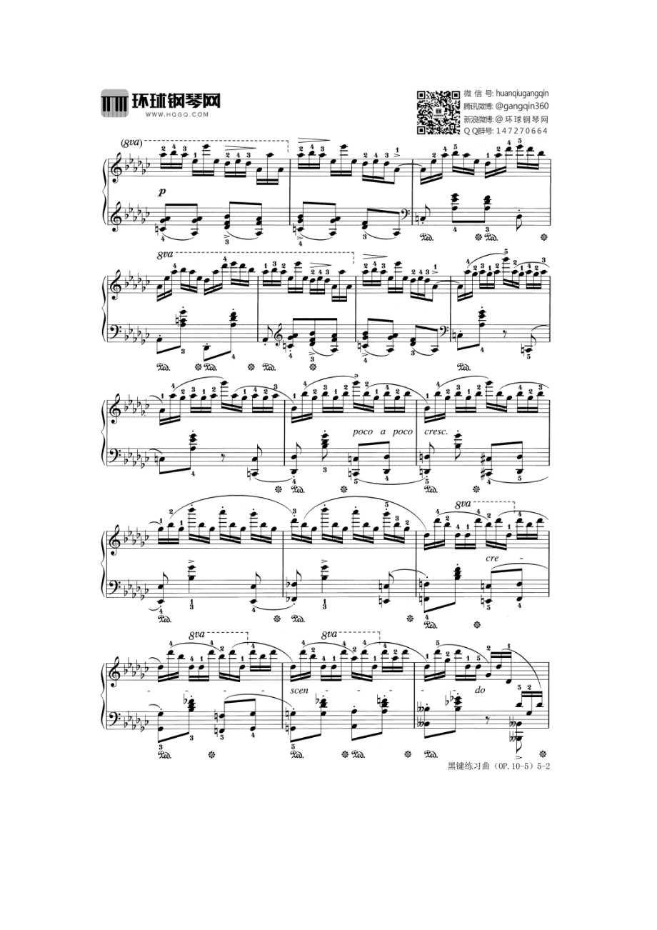黑键练习曲OP.10 钢琴谱.docx_第2页