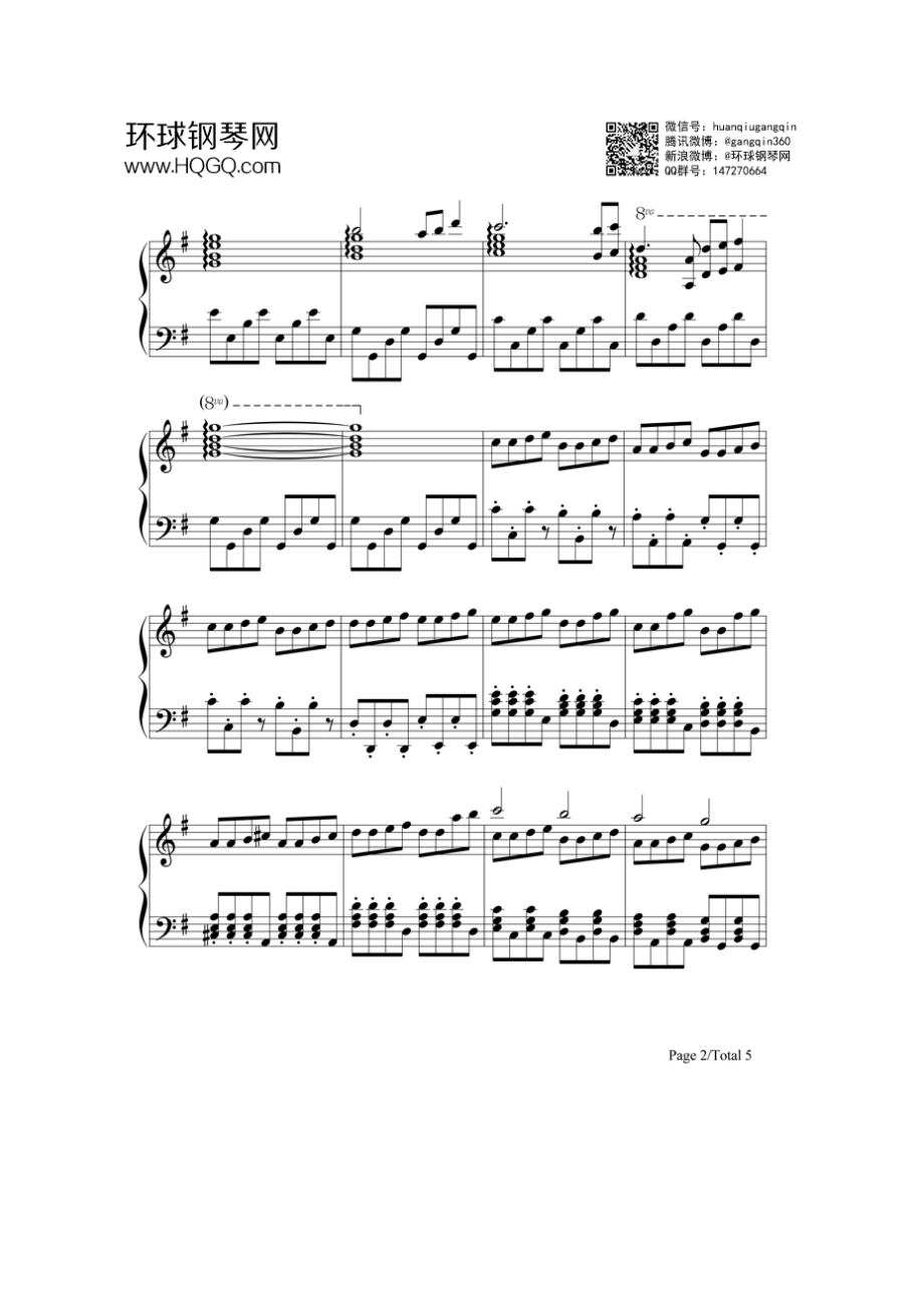 The Sims Theme(《模拟人生3》OST) 钢琴谱.docx_第2页