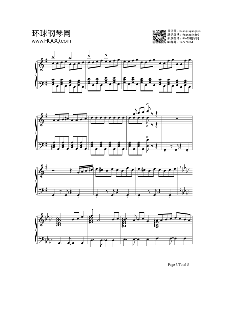 The Sims Theme(《模拟人生3》OST) 钢琴谱.docx_第3页