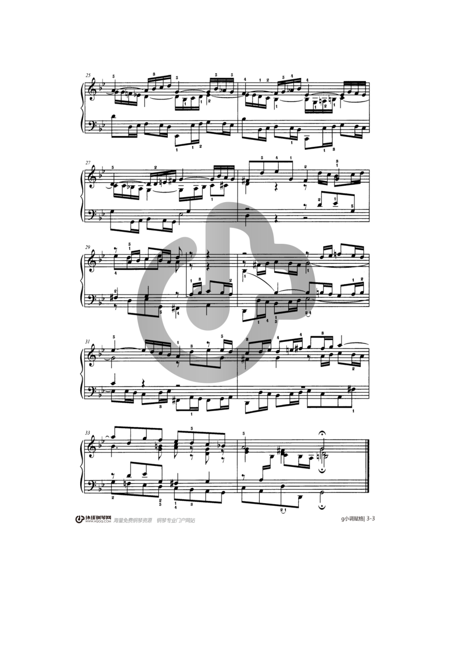 g小调赋格（10级）——上海音乐学院钢琴考级曲集2018 钢琴谱.docx_第3页