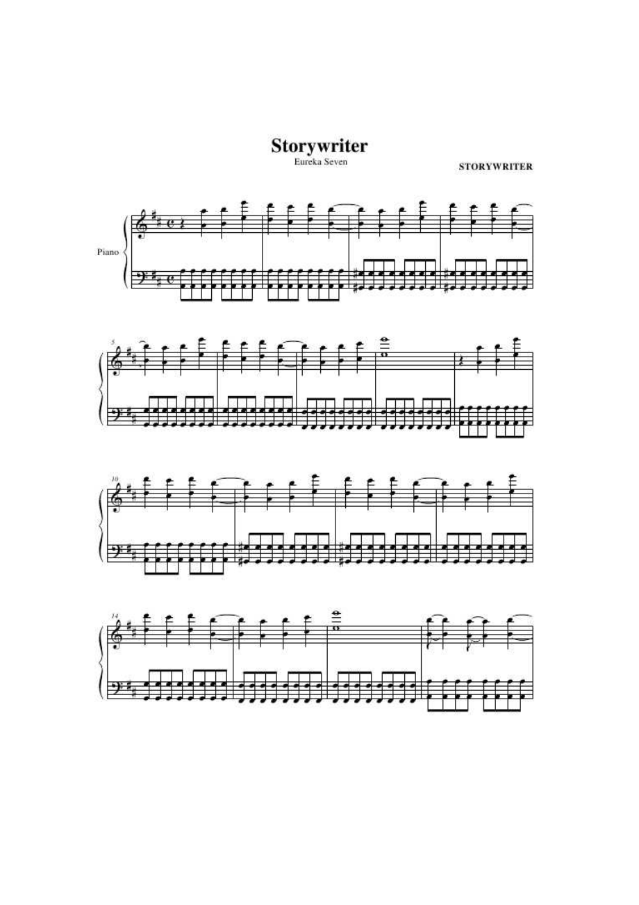 Eureka Seven (交響詩篇エウレカセブン) 钢琴谱_2.docx_第1页