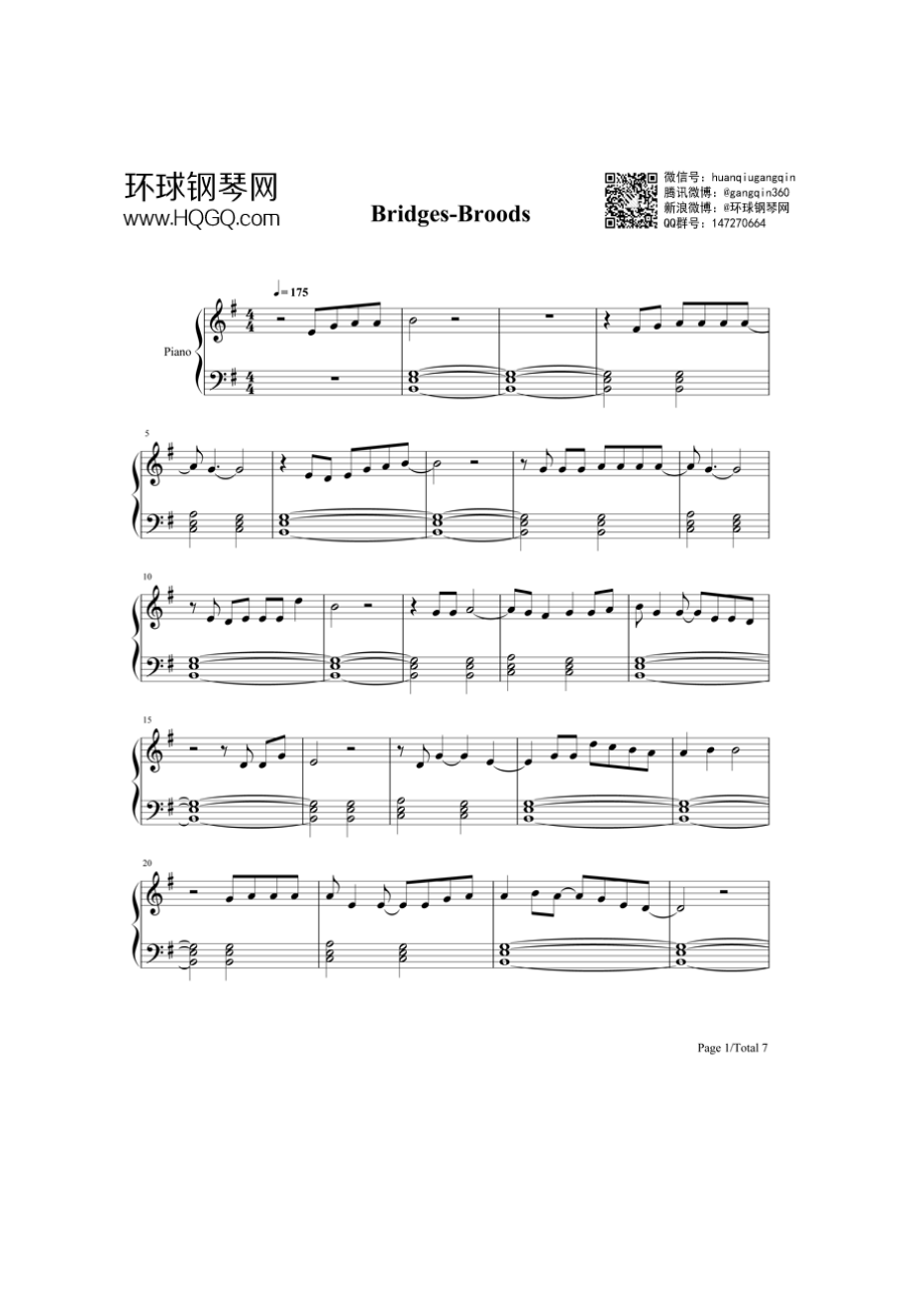 Bridges 钢琴谱.docx_第1页