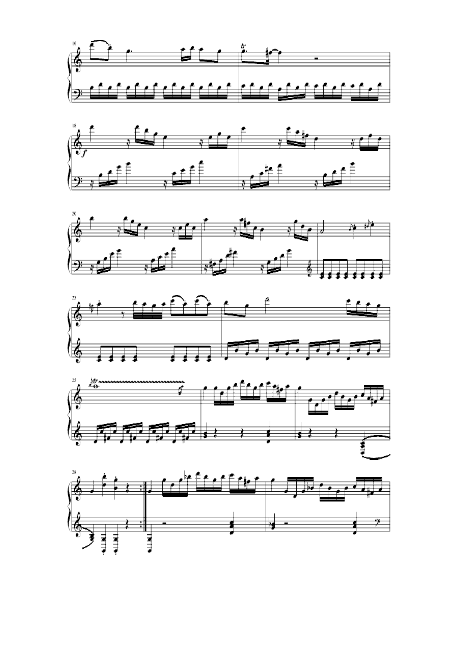 C大调奏鸣曲 钢琴谱.docx_第2页
