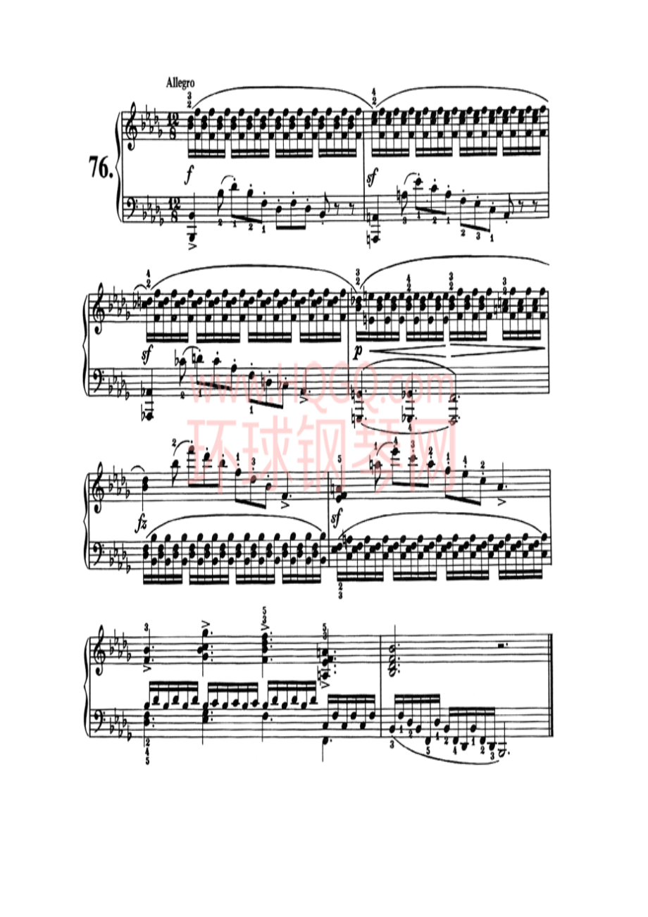 车尔尼821钢琴八小节练习曲160首 钢琴谱_75.docx_第1页
