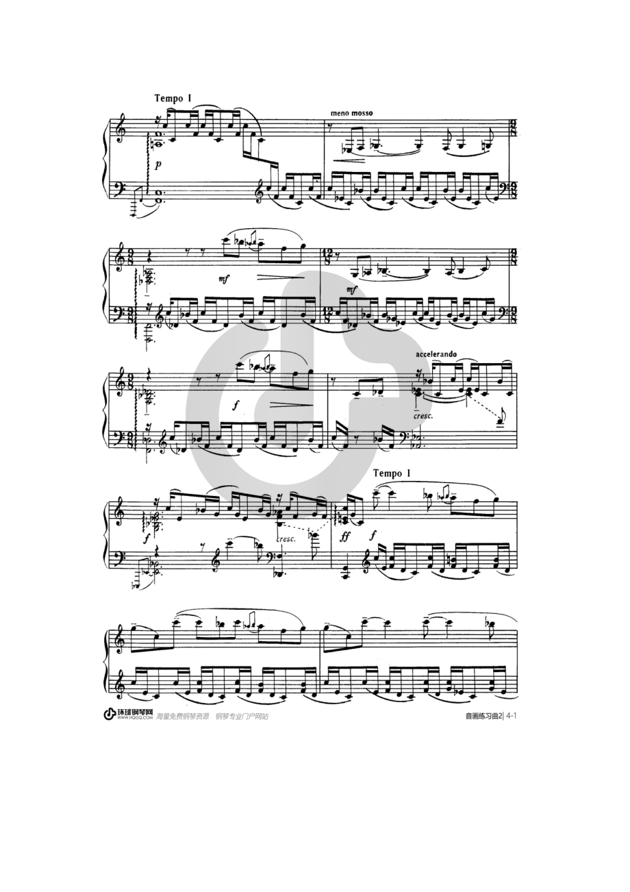 委婉情思（选自《音画练习曲Op33》） 钢琴谱.docx_第2页