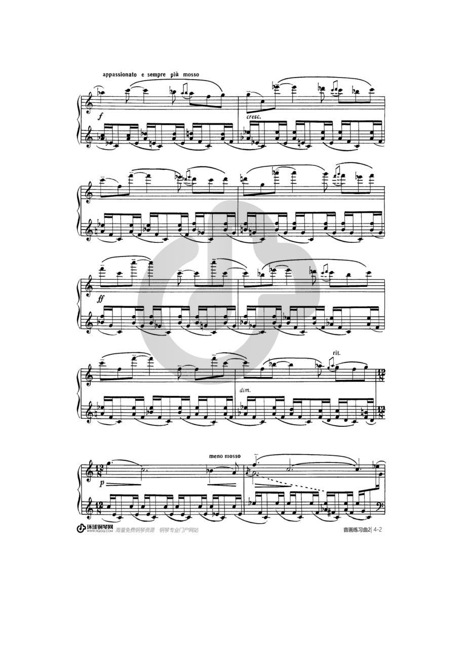 委婉情思（选自《音画练习曲Op33》） 钢琴谱.docx_第3页