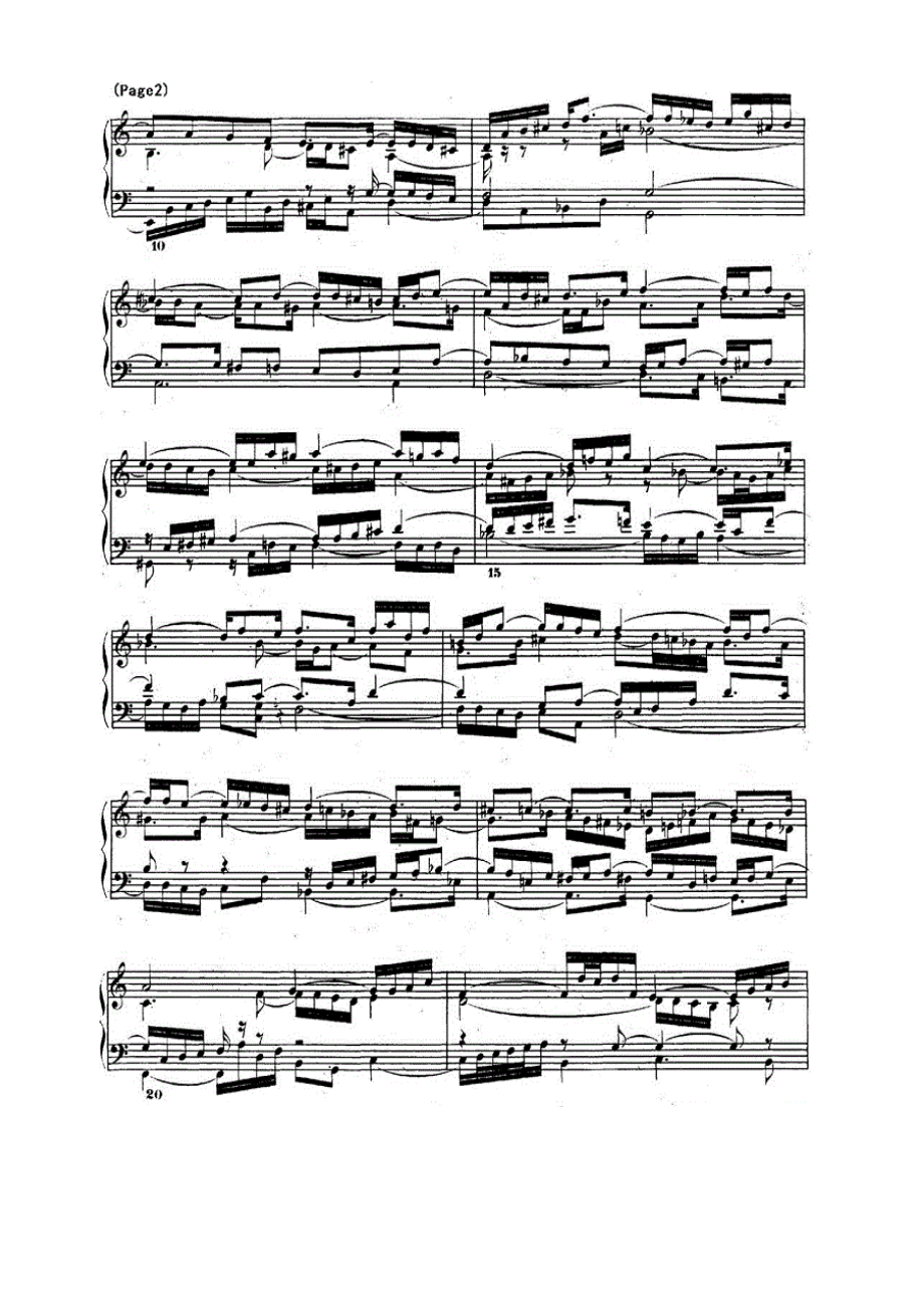 巴赫《平均律钢琴曲集·第二卷》之前奏曲（NO.1） 钢琴谱.docx_第2页