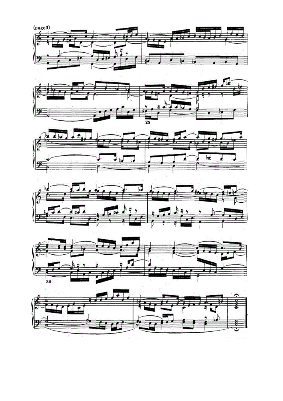 巴赫《平均律钢琴曲集·第二卷》之前奏曲（NO.1） 钢琴谱.docx_第3页
