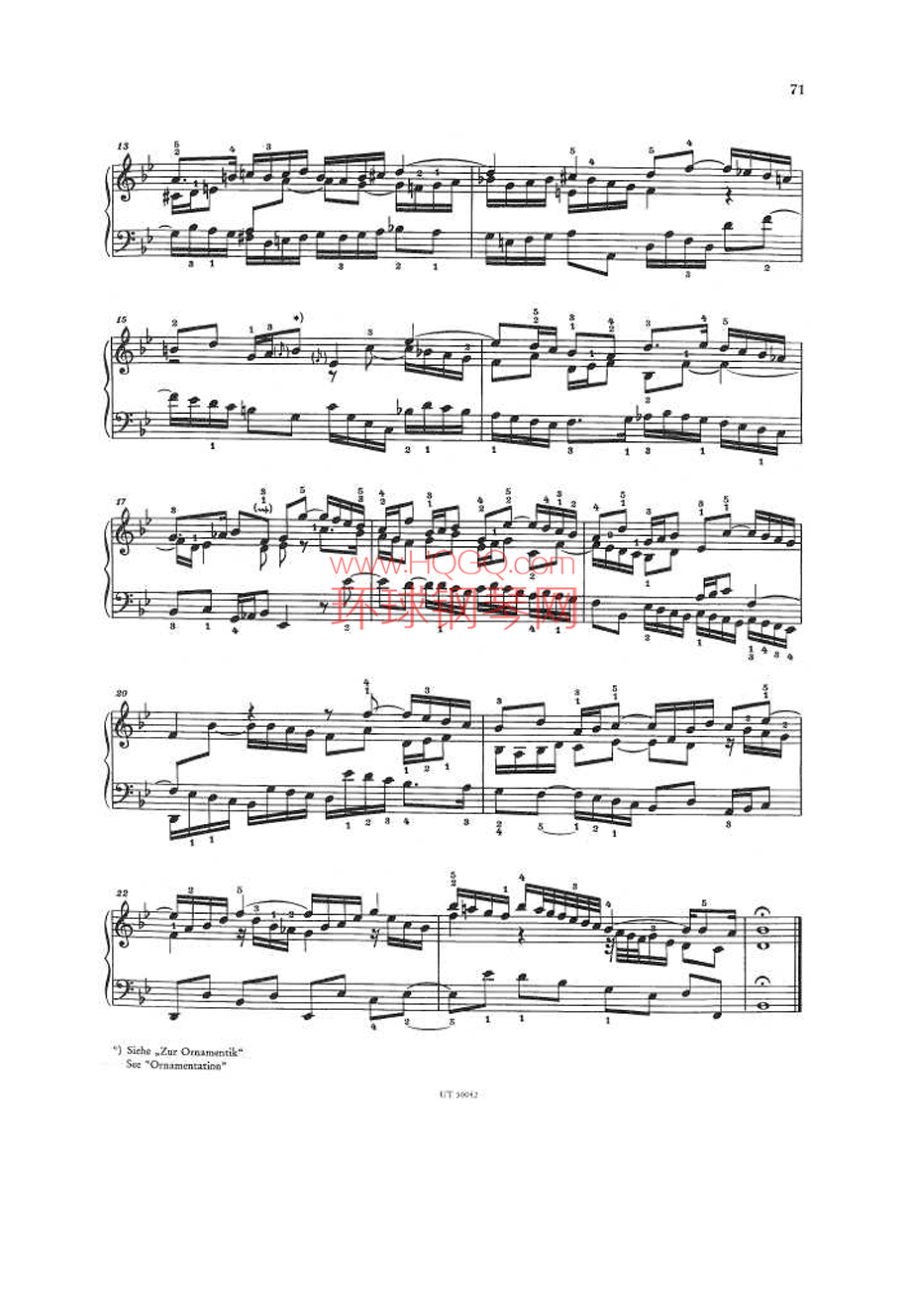 巴赫三部创意曲No.14 降B大调BWV 800 钢琴谱.docx_第2页