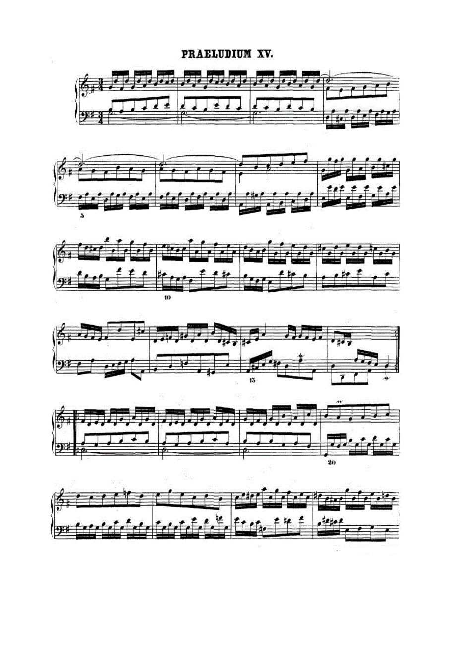 巴赫《平均律钢琴曲集·第二卷》之前奏曲（NO.15） 钢琴谱.docx_第1页