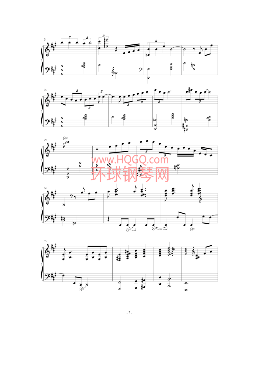 P95雅马哈电钢自带曲目之二Yamaha 钢琴谱.docx_第2页