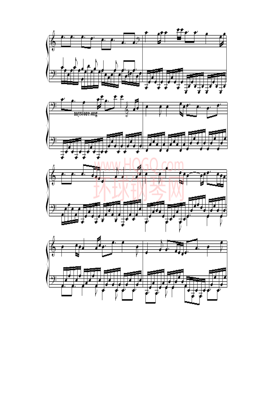 钢琴课（The Piano）（选自澳大利亚电影《钢琴课》） 钢琴谱.docx_第2页