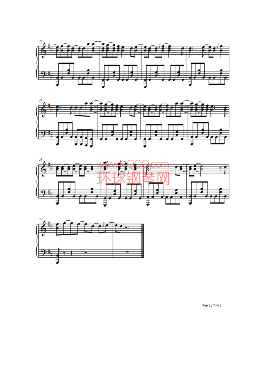 AM 钢琴谱.docx_第2页