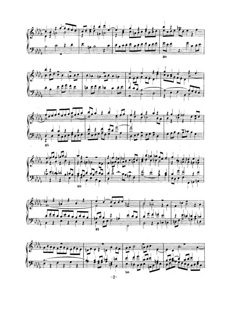 巴赫《平均律钢琴曲集·第二卷》之赋格曲（NO.22） 钢琴谱.docx_第2页