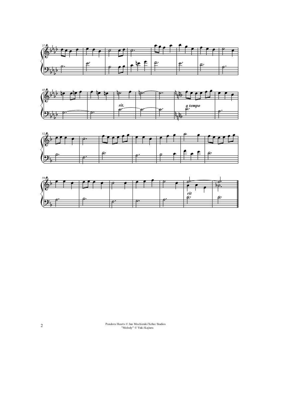 Pandora Hearts (パンドラハーツ) 钢琴谱_3.docx_第2页