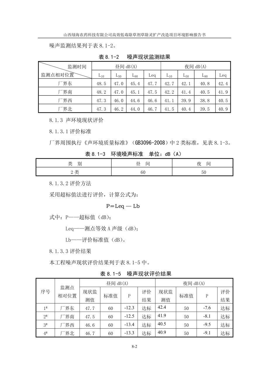 环境影响评价报告全本公示简介：8 声环境影响评价.doc_第2页