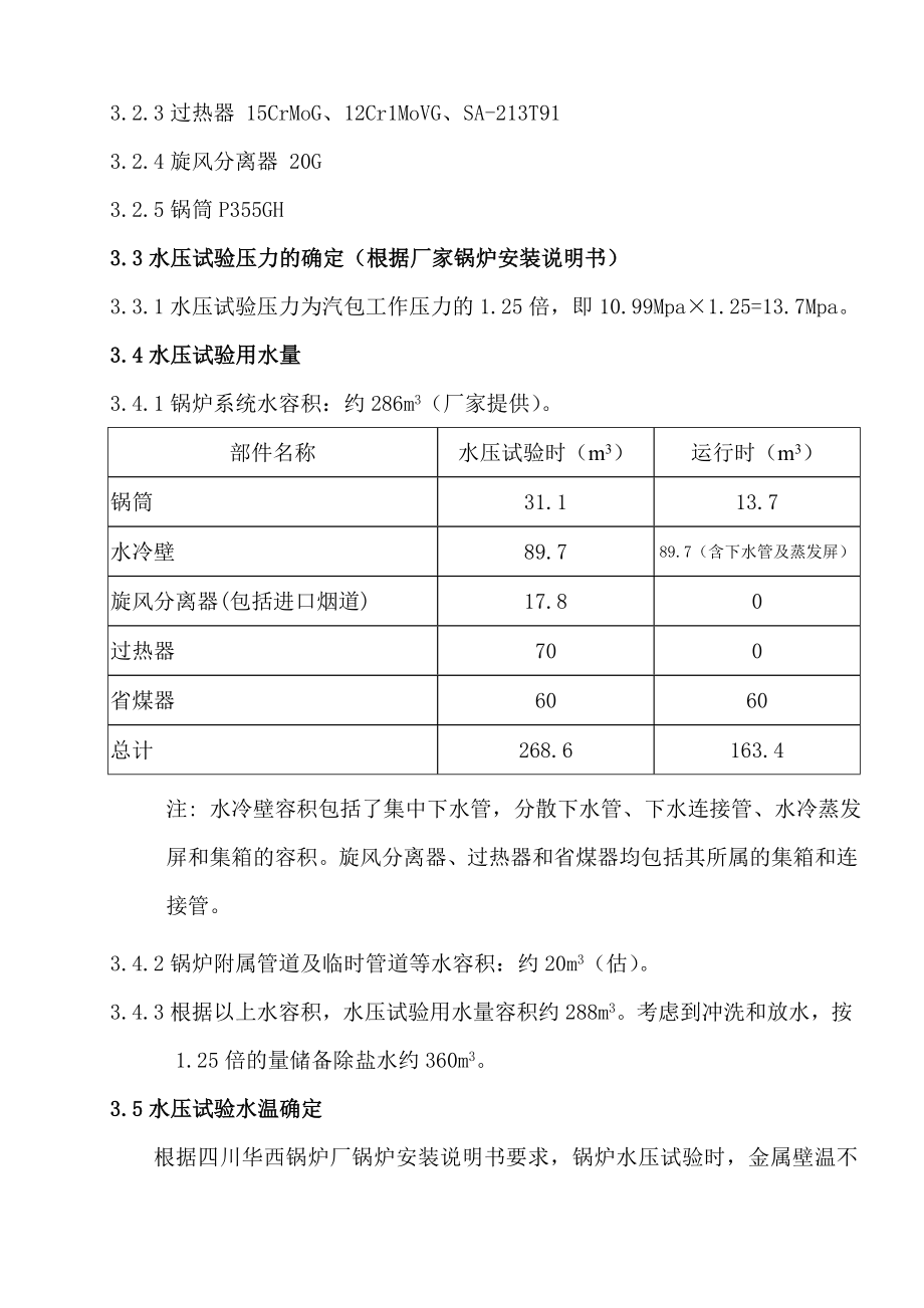 金属镁供热中心项目锅炉的整体水压试验方案步骤及注意事项操作规程.doc_第3页